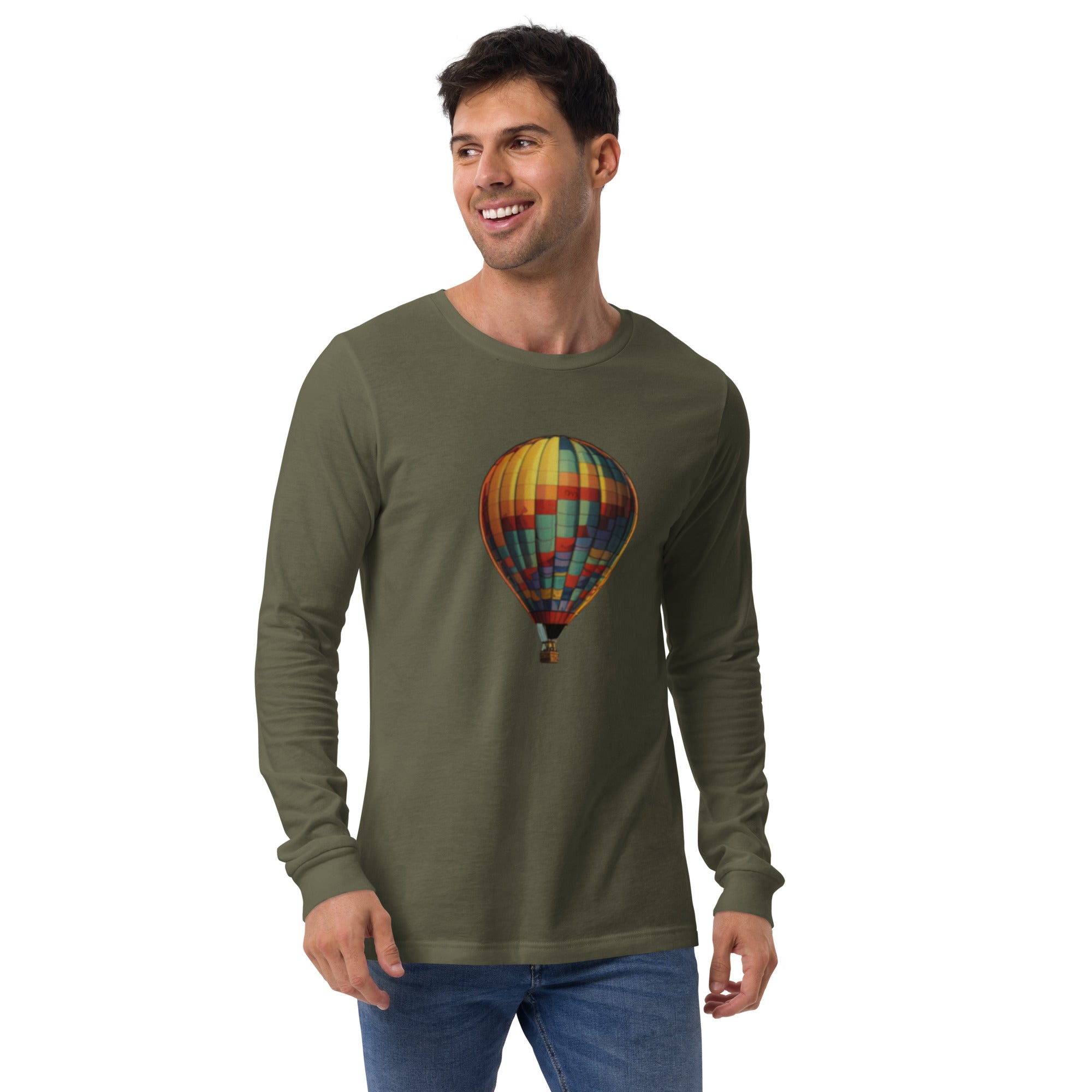 Hot Air Balloon Long Sleeve T-shirt – Small Dinosaur Studios