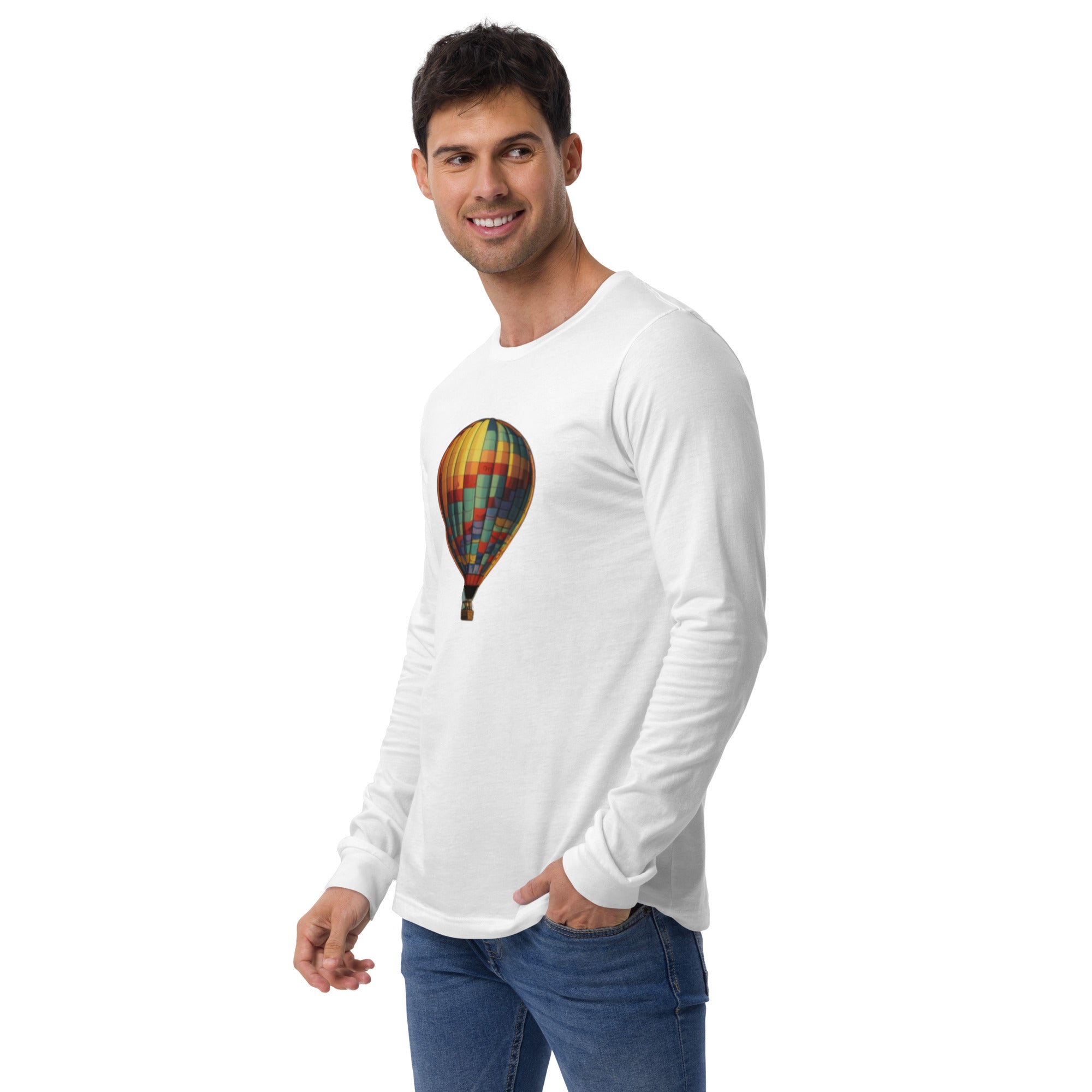 Hot Air Balloon Long Sleeve T-shirt – Small Dinosaur Studios